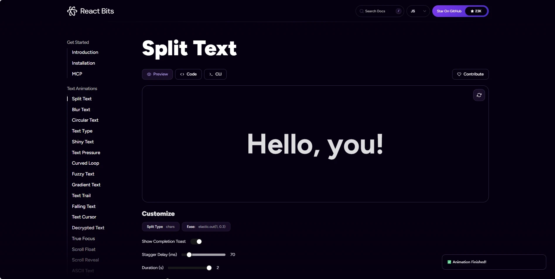 React Bits & Vue Bits:打造惊艳动画 UI 的神器