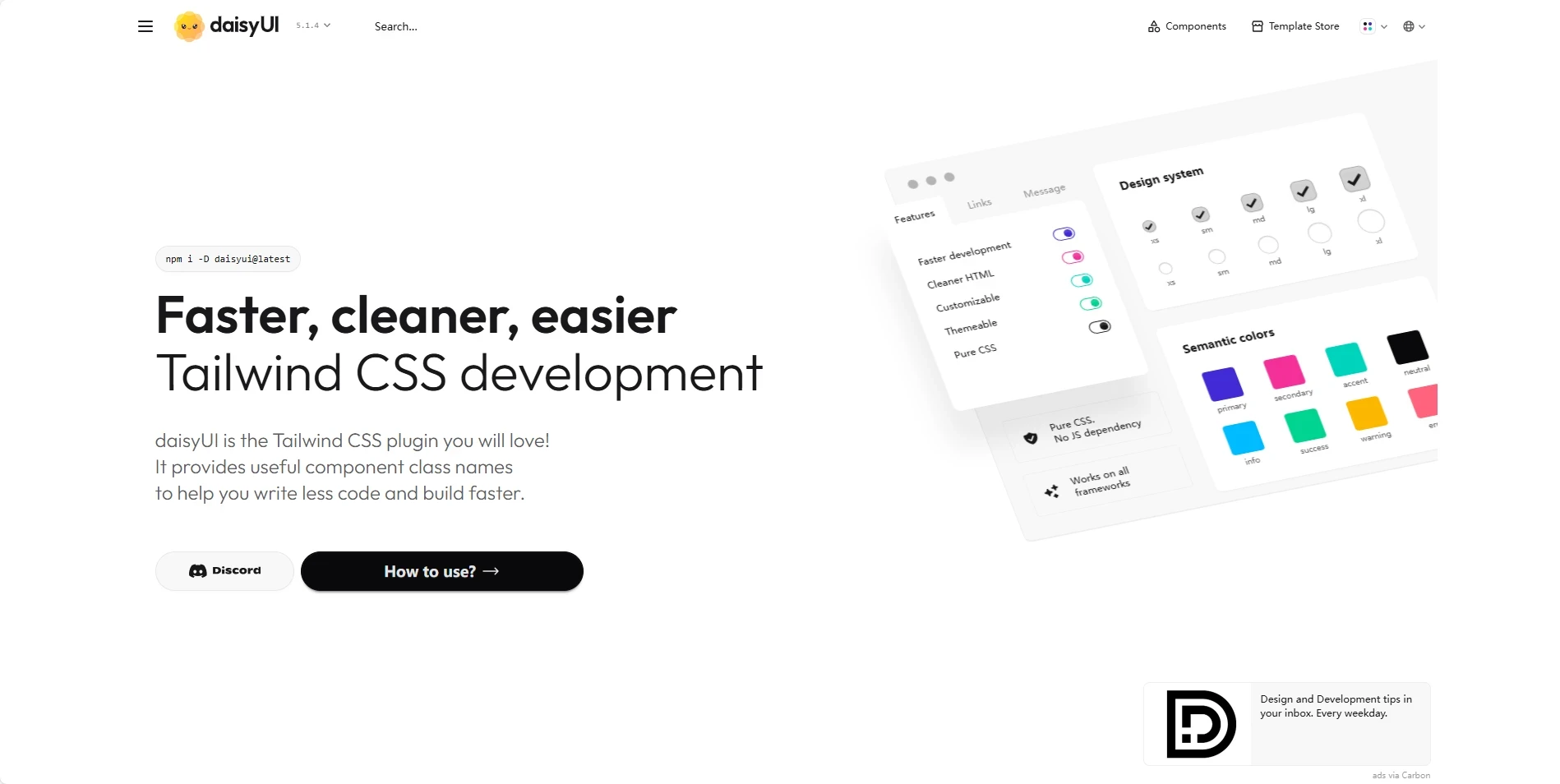 daisyUI：Tailwind CSS 最好用的组件库
