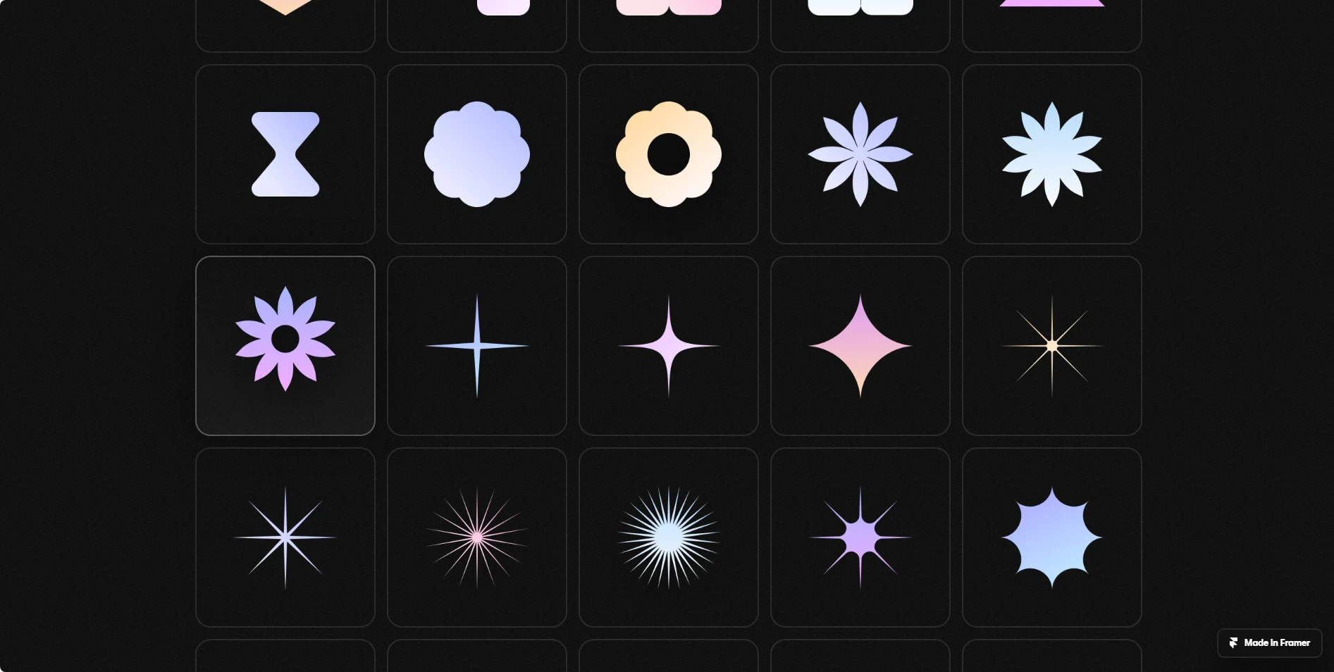 Shapes 2.0:设计师的 SVG 形状灵感库,助你灵动每个界面细节