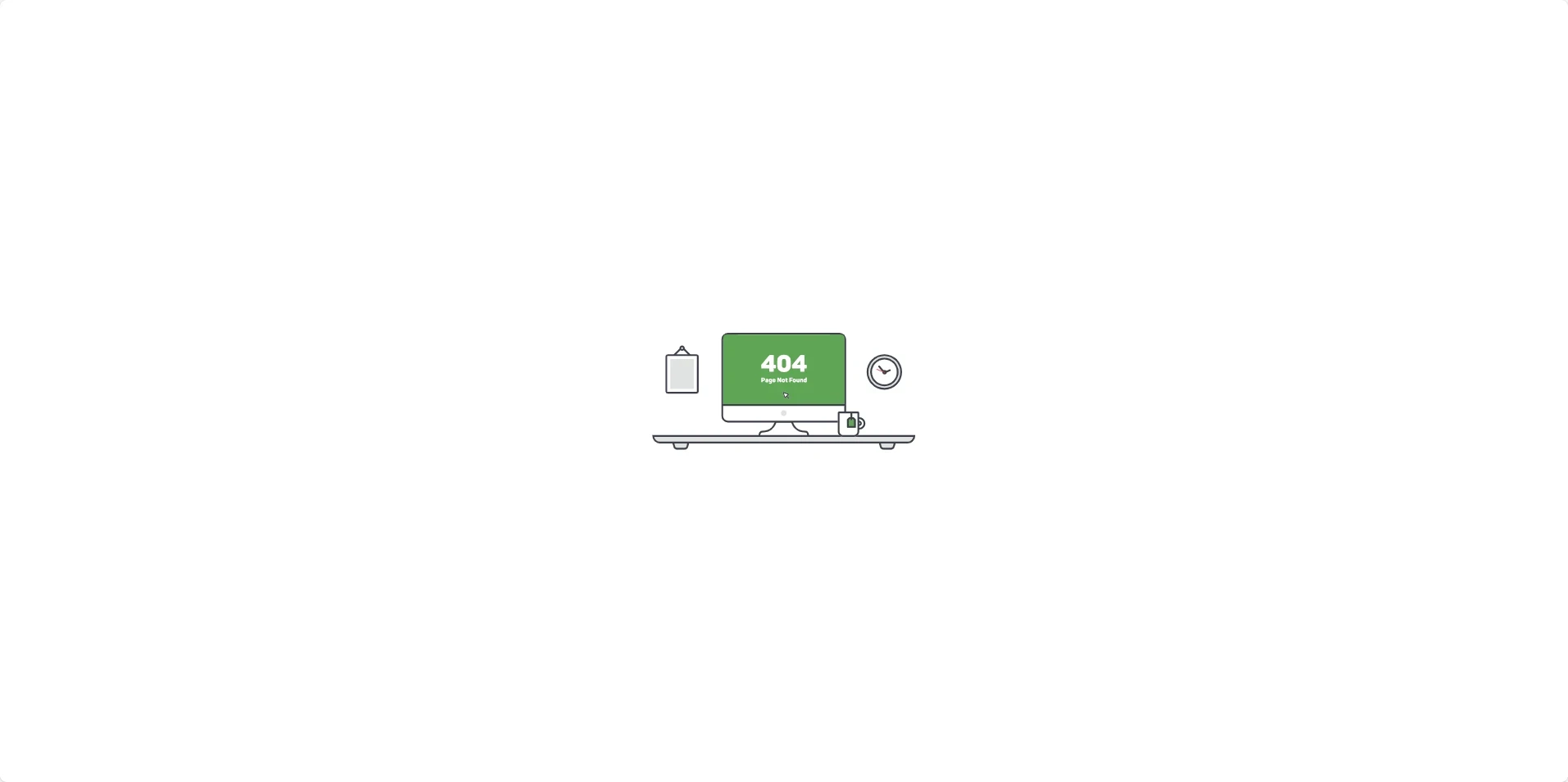 分享一个插画风格的单页 404 页面