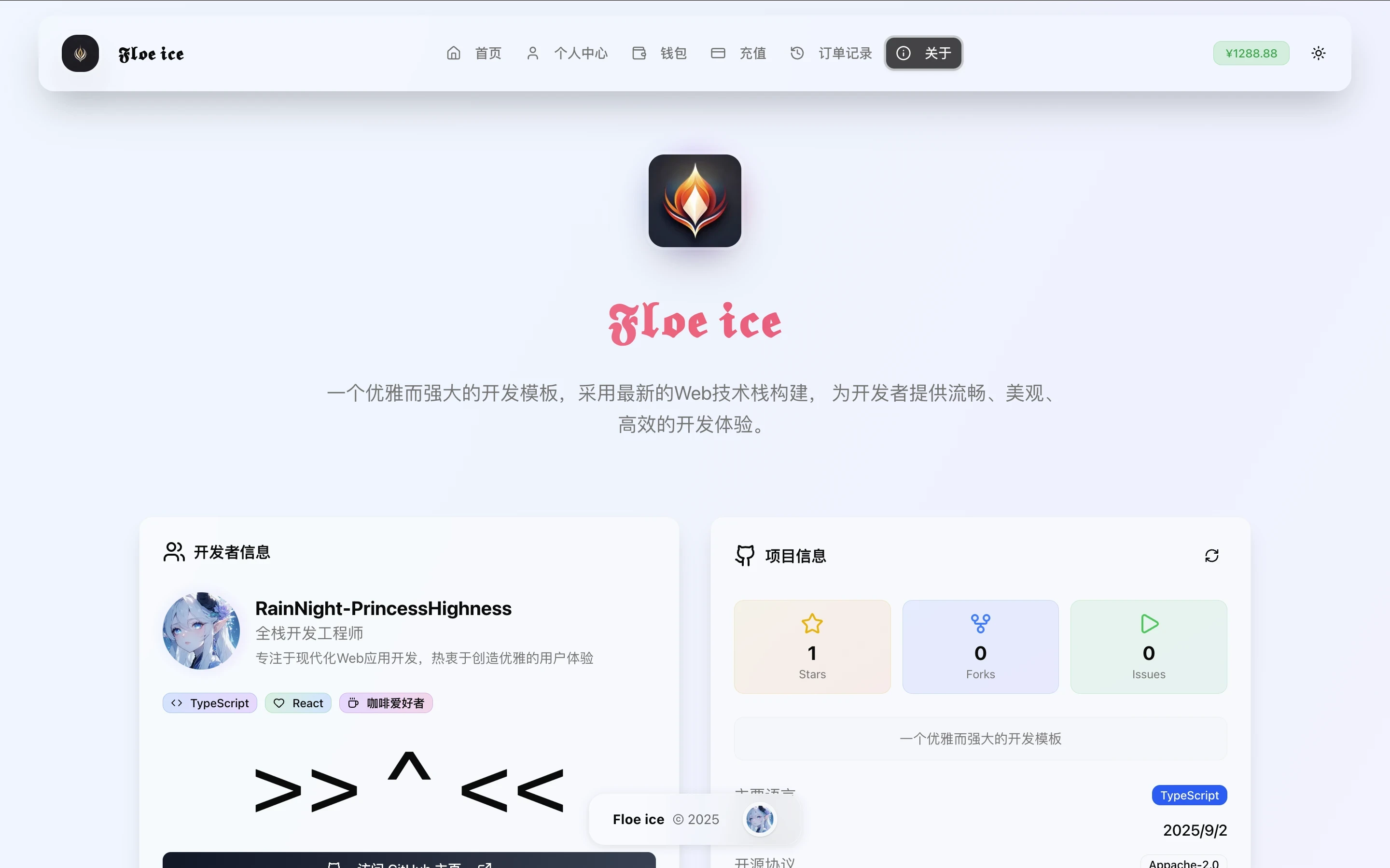 一款现代化平台开发模板推荐