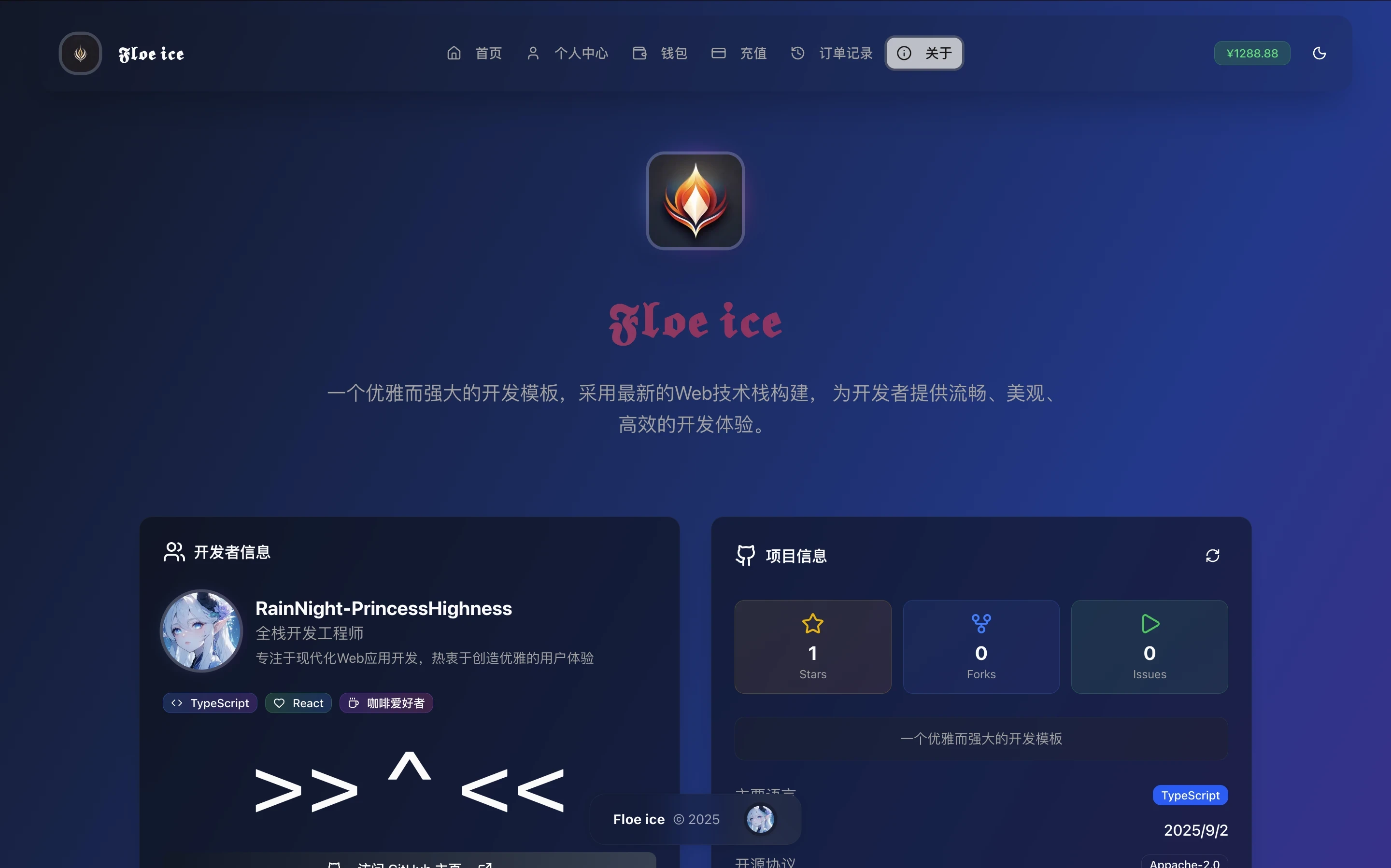 一款现代化平台开发模板推荐